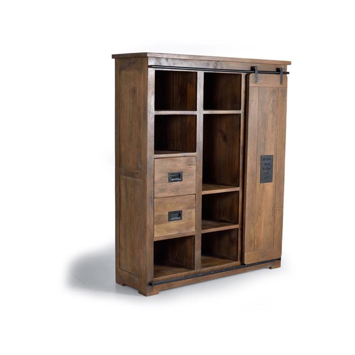 Armoire 4 tiroirs - LALIA marron, DECORATION D’AUTREFOIS