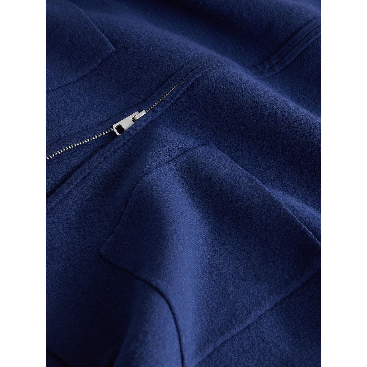 Veste zippée en maille ultra-douce n. premium bleu marine, NEXT