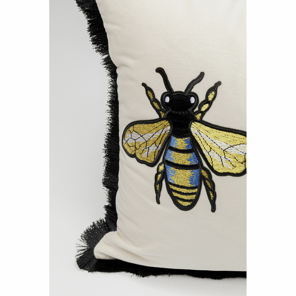 Coussin Bees blanc 50x30cm blanc, KARE DESIGN