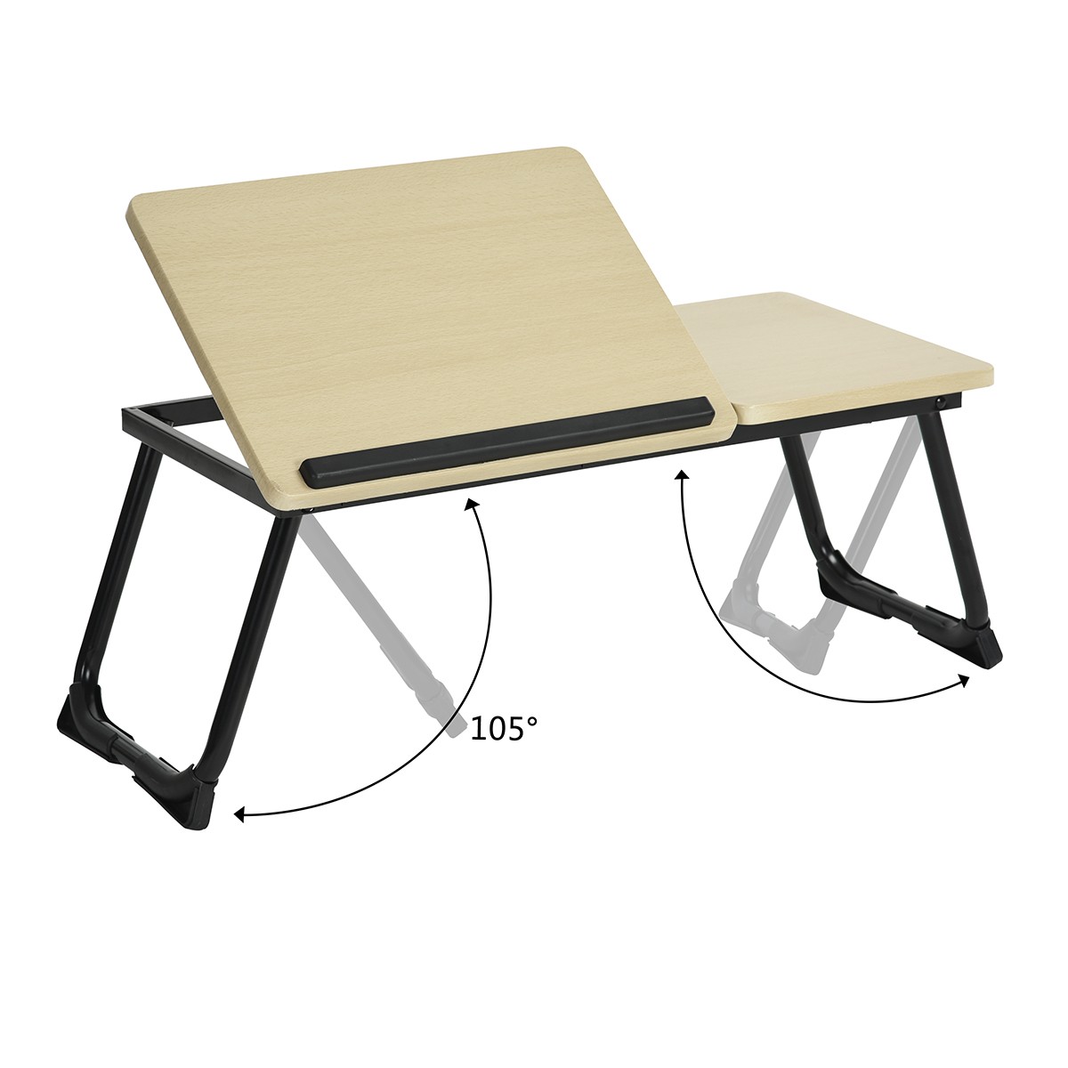 Tablette avec pieds pour ordinateur, MAMIE bois de chêne, MEUBLES COSY