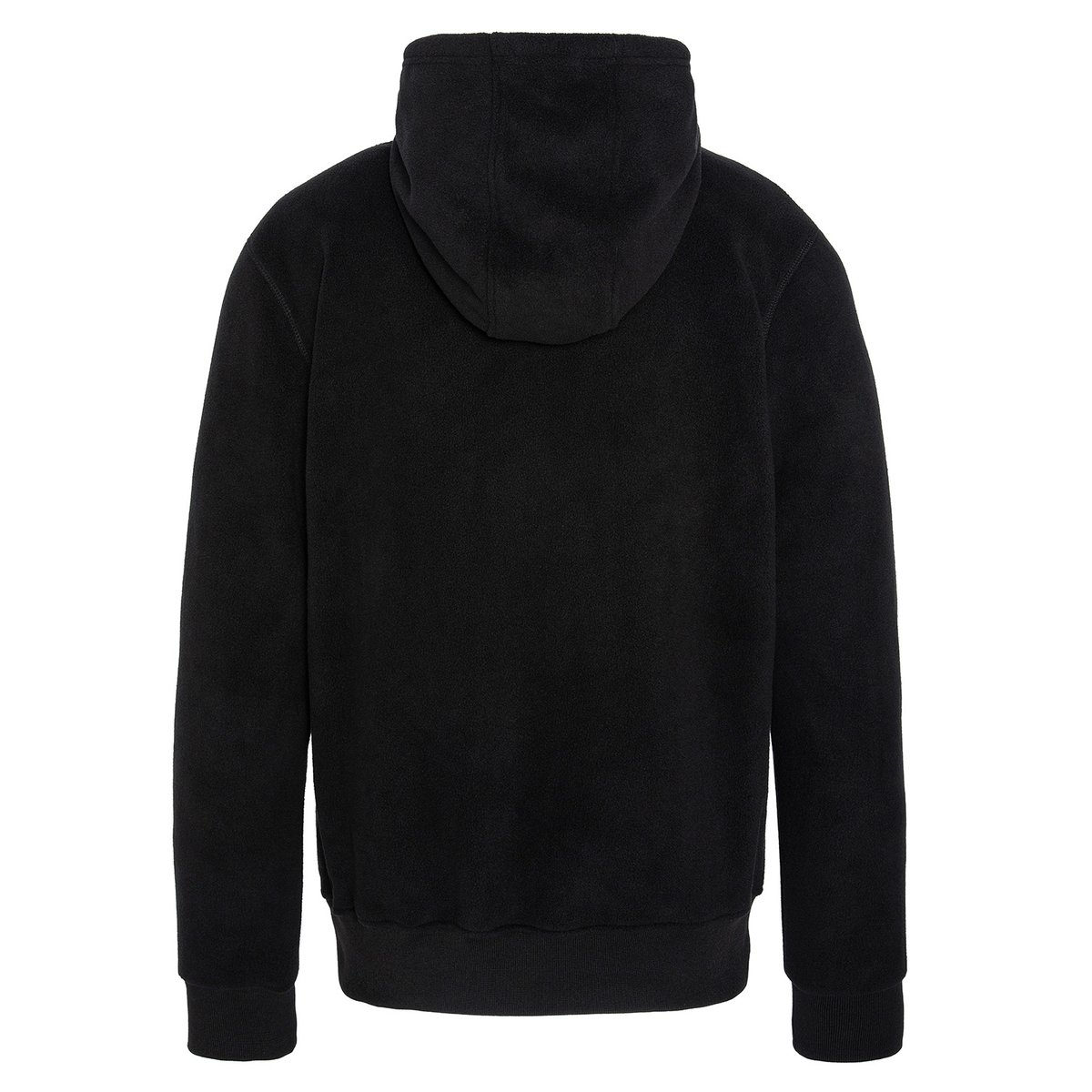 Sweatshirt polaire à capuche noir, SCHOTT