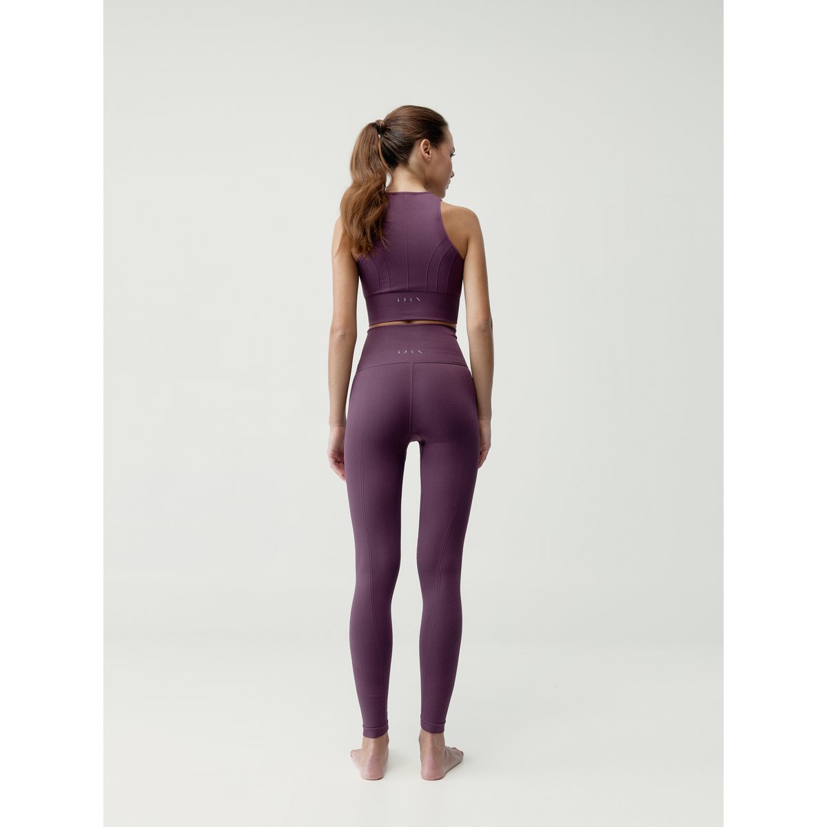 Brassière de sport femme Hanna maintien moyen bretelles bordeaux intense, BORN