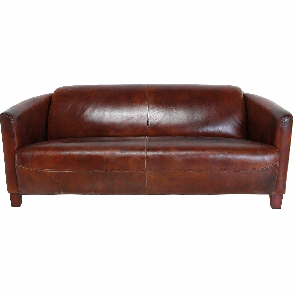 Canapé Cigar Lounge 3-places cuir marron, KARE DESIGN