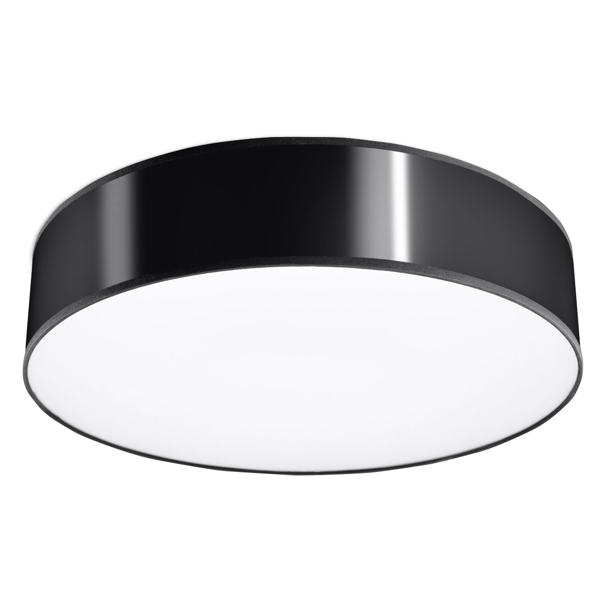 Plafonnier PVC Noir E27 3 Arena noir, EDEN