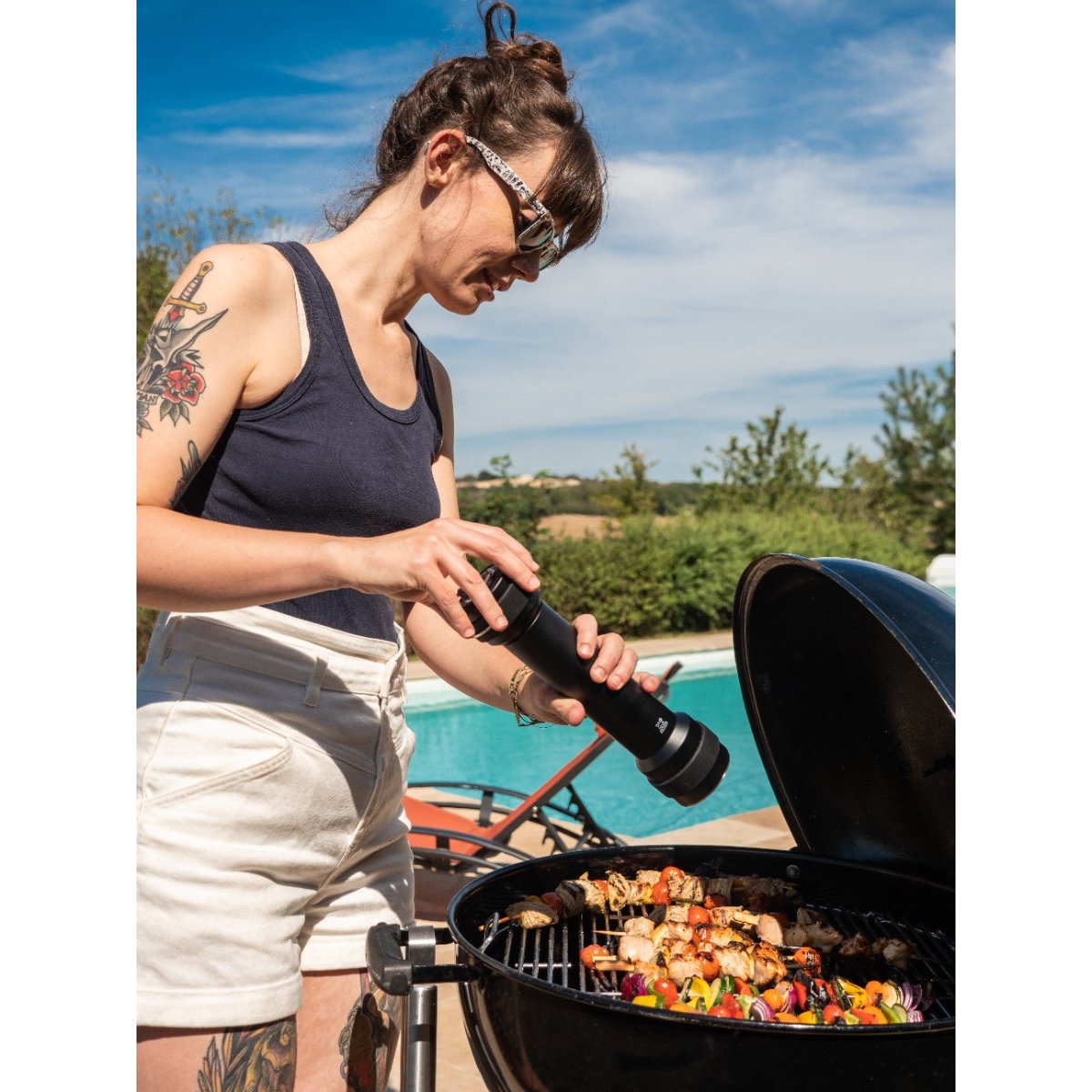 BBQ MOULIN À POIVRE NOIR SATIN 30CM MOULIN noir satin, PEUGEOT