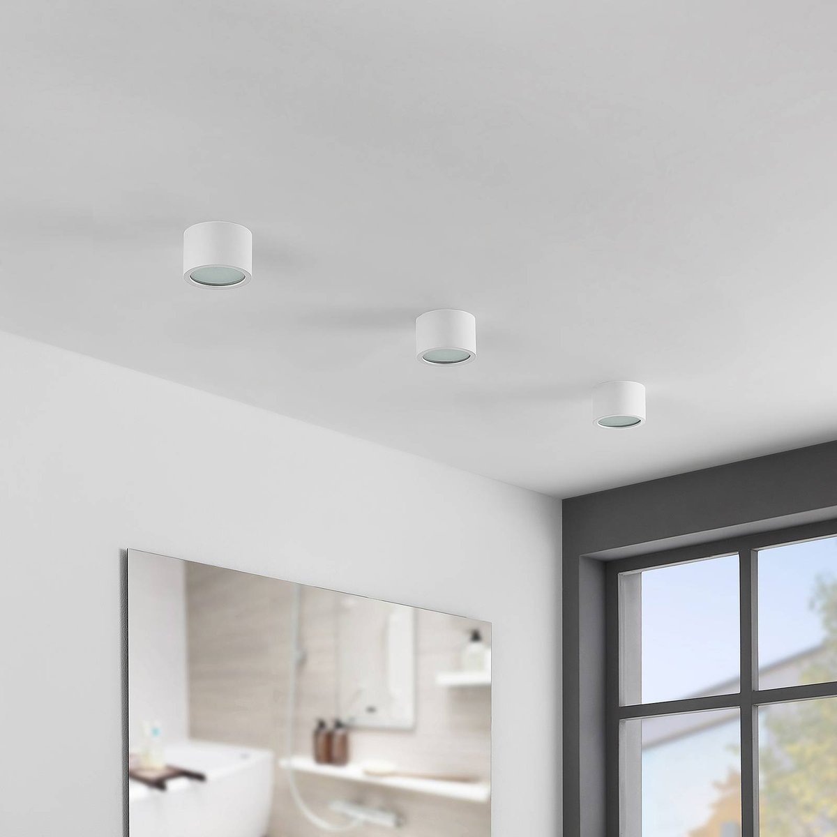 Downlights en aluminium moderne, Nieva blanc (ral 9003), ARCCHIO