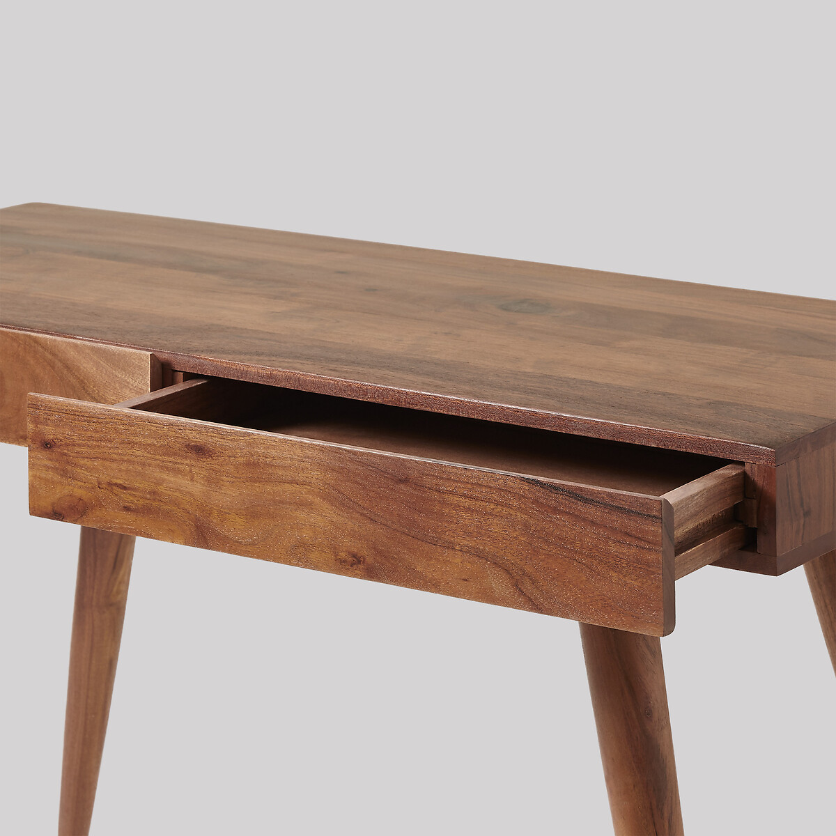 Watts Acacia Wood 2 Drawer Desk dark acacia wood, SWOON