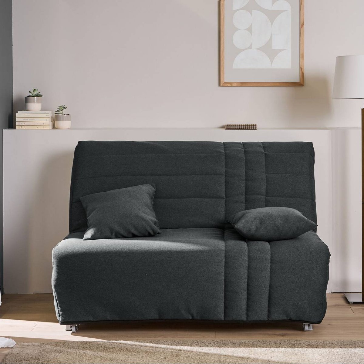 Canapé BZ tissu - OLGA gris, CAMIF