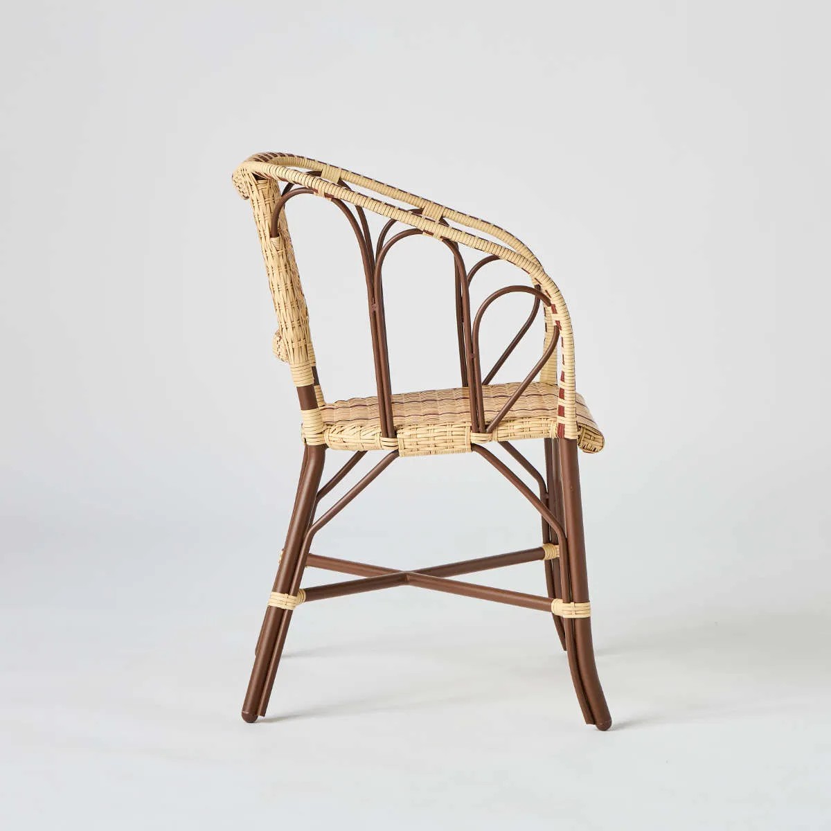 Fauteuil de table en résine BELLE EPOQUE marron, KOK