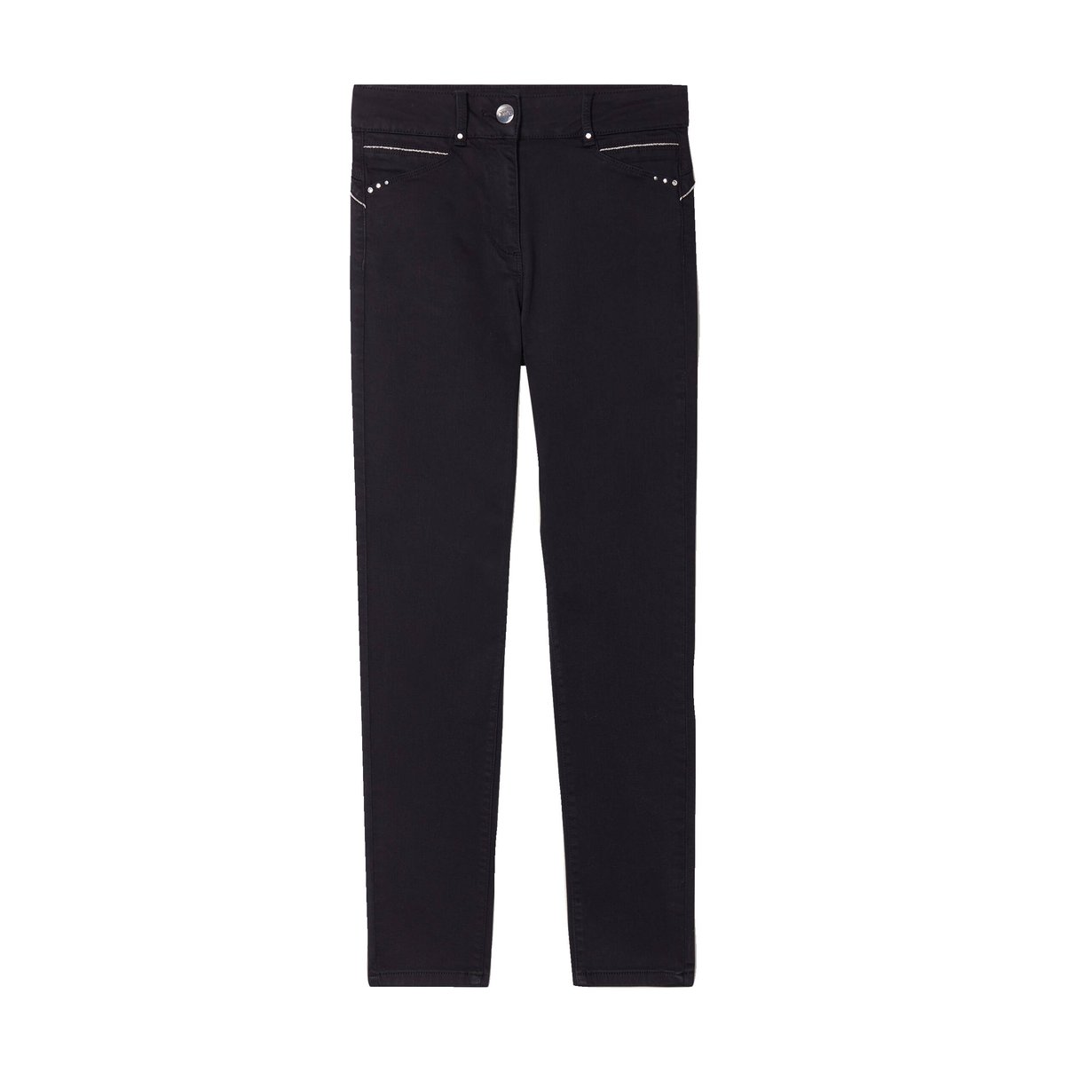 Pantalon ajusté taille haute noir, BREAL