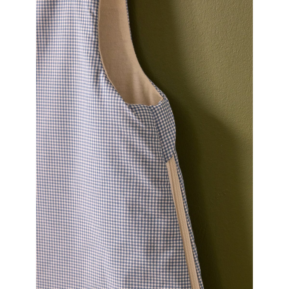 Gigoteuse vichy en percale de coton - TOG 3 bleu, CYRILLUS
