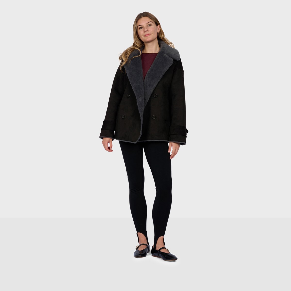 Veste à coupe ample MUNDI anthracite, OAKWOOD