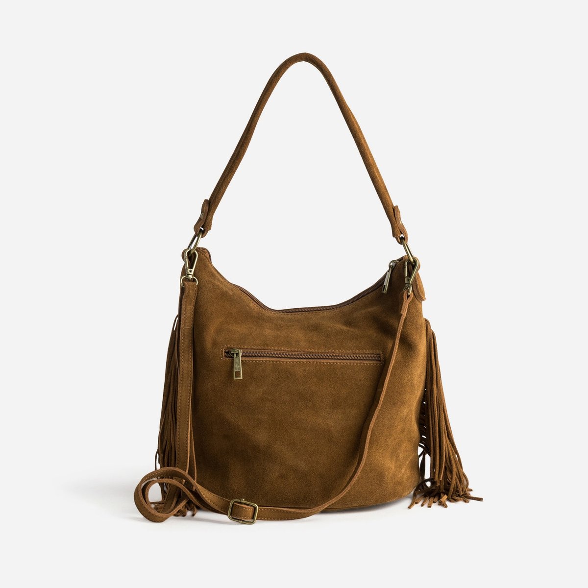 Sac Hobo en cuir MICKOI marron, ERAM