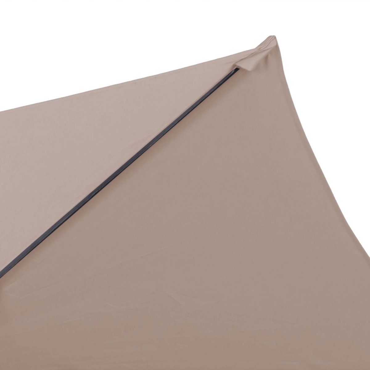 Toile pour parasol droit 3m, MATERA taupe, OVIALA