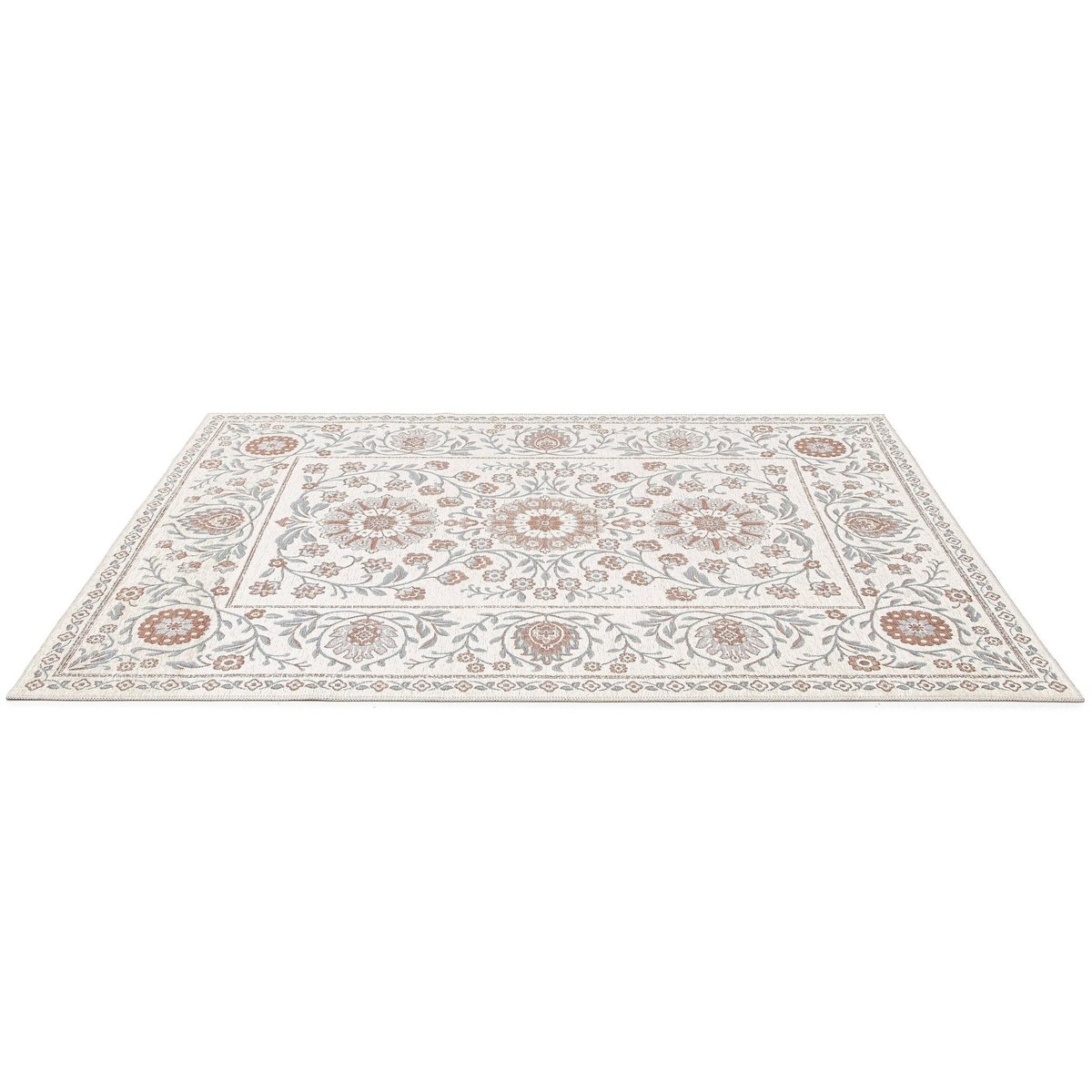 Tapis design en fibres recyclées MONCEAU beige sable, AFK LIVING