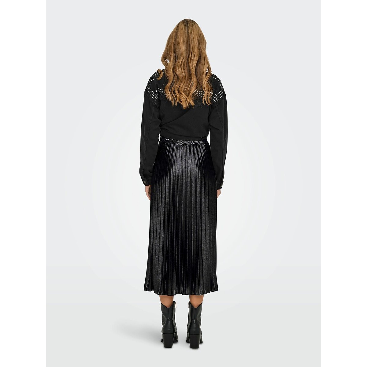 Pleated Maxi Skirt black, ONLY