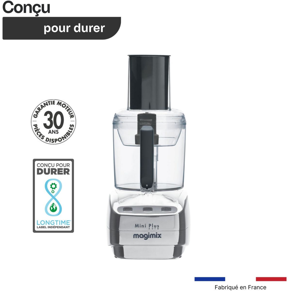 Robot multifonction 18261F Mini Plus Chrome Brillant chrome brillant, MAGIMIX