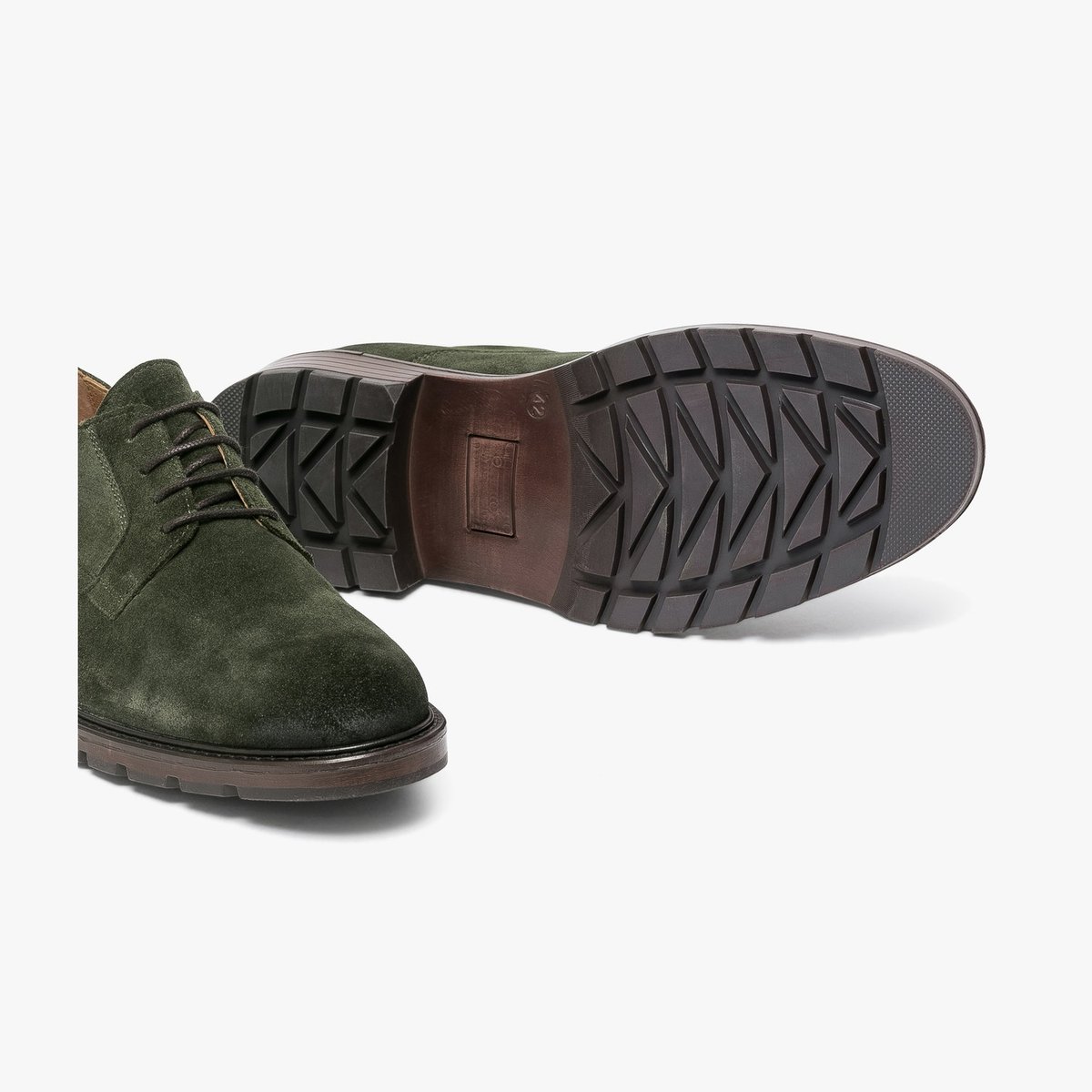 Derby en cuir GONTRAN vert vert pin, BOCAGE