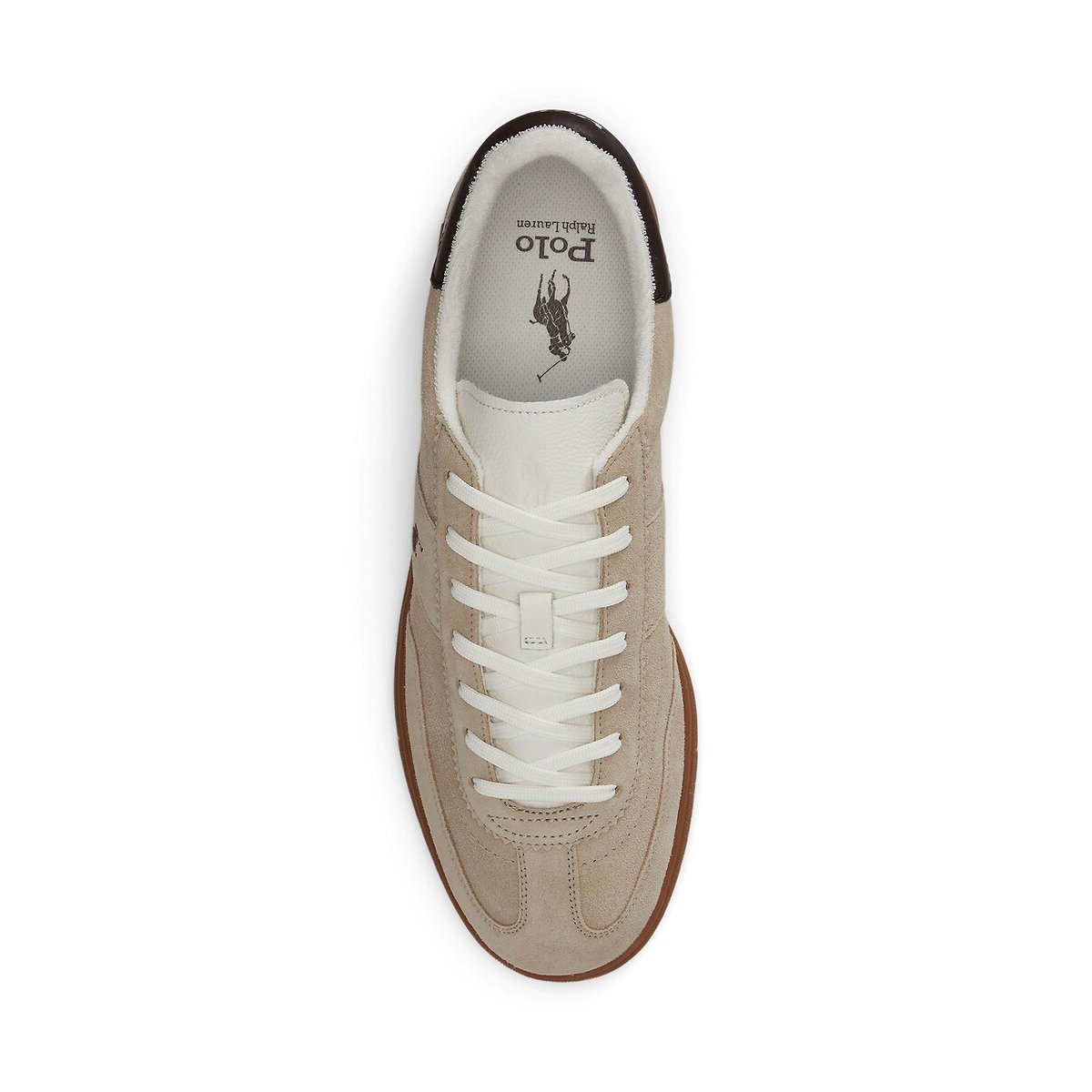 Sapatilhas em pele camurça, BEDFORD toupeira, POLO RALPH LAUREN