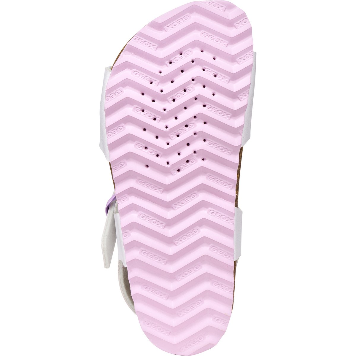 Sandales  J ADRIEL blanc/rose, GEOX