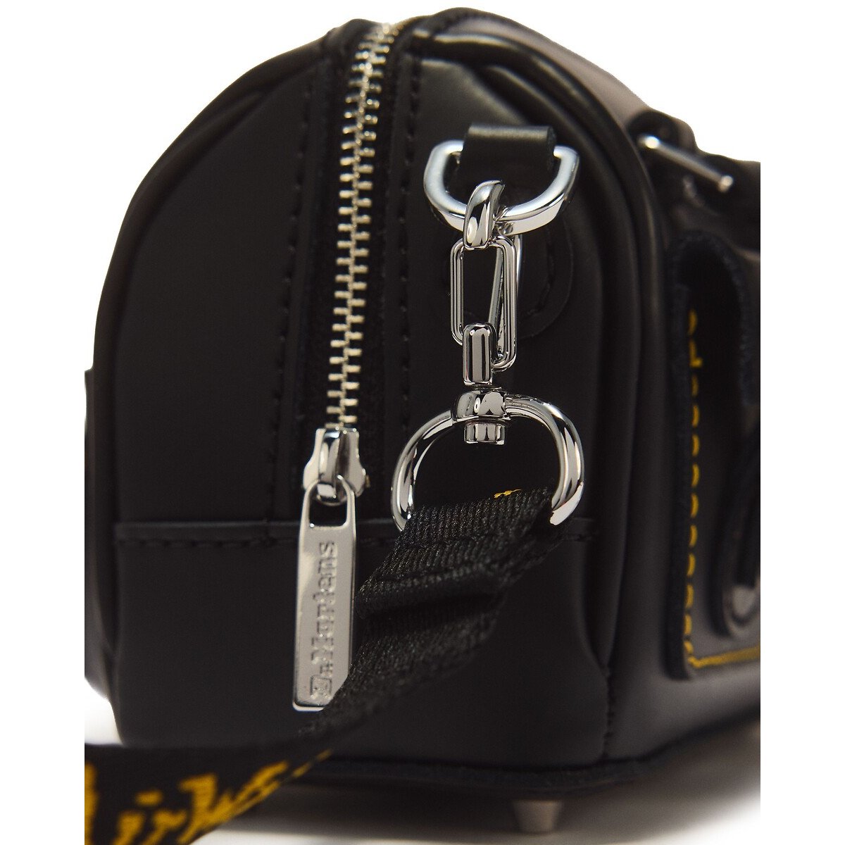 Mini Leather Handbag with Handles black, DR. MARTENS
