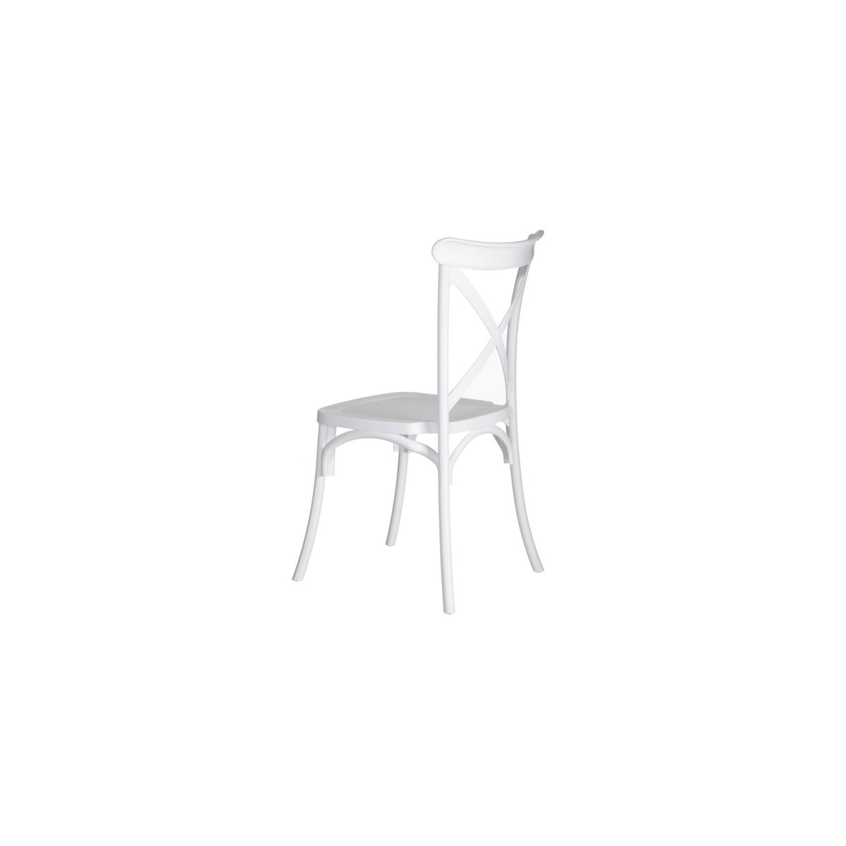 Chaise Esprit Bistrot en Polypropylène Blanc blanc, WADIGA
