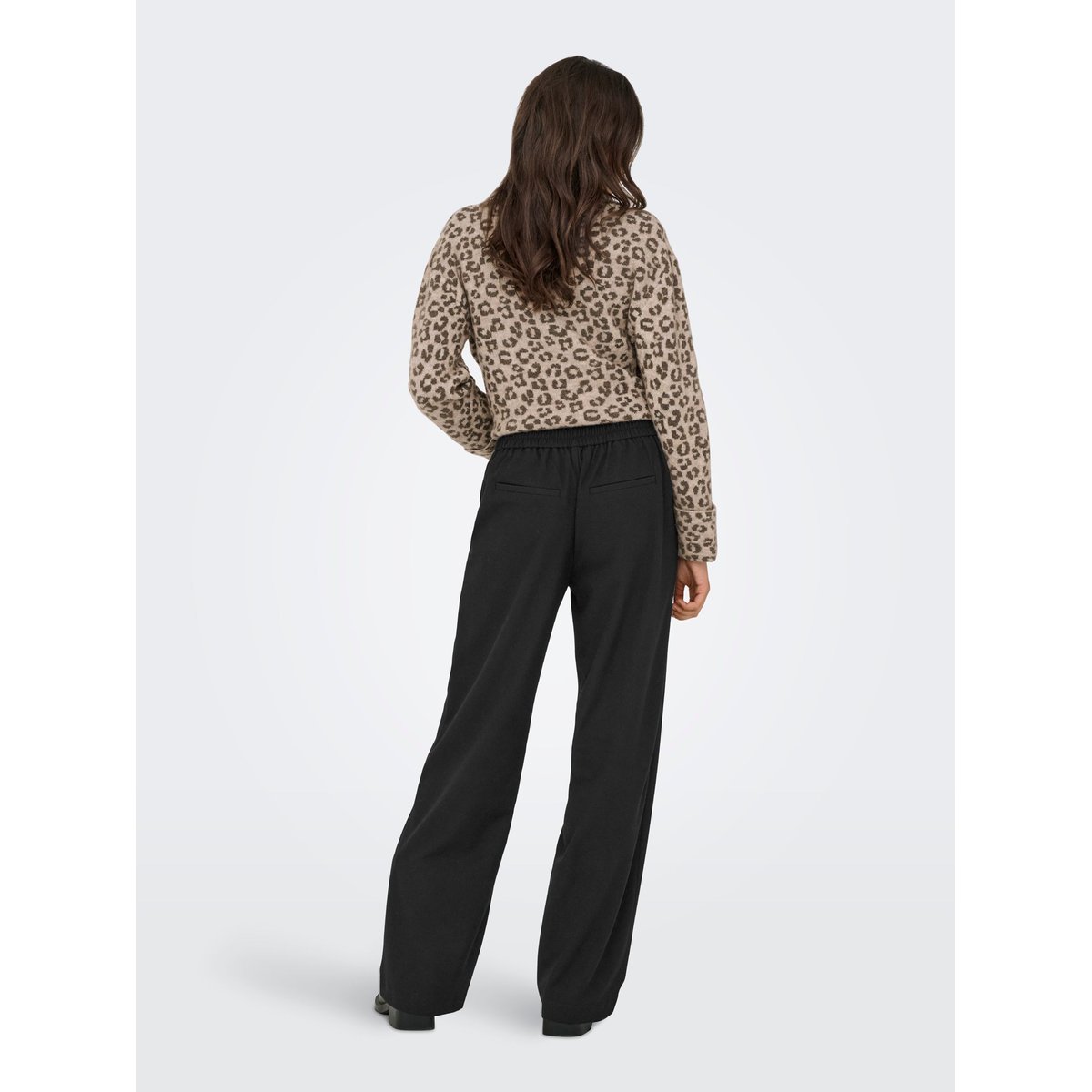 Pantalon À Jambe Large black 1, ONLY