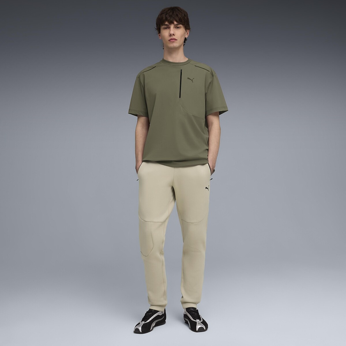Pantalon de sport PUMATECH beige gris, PUMA