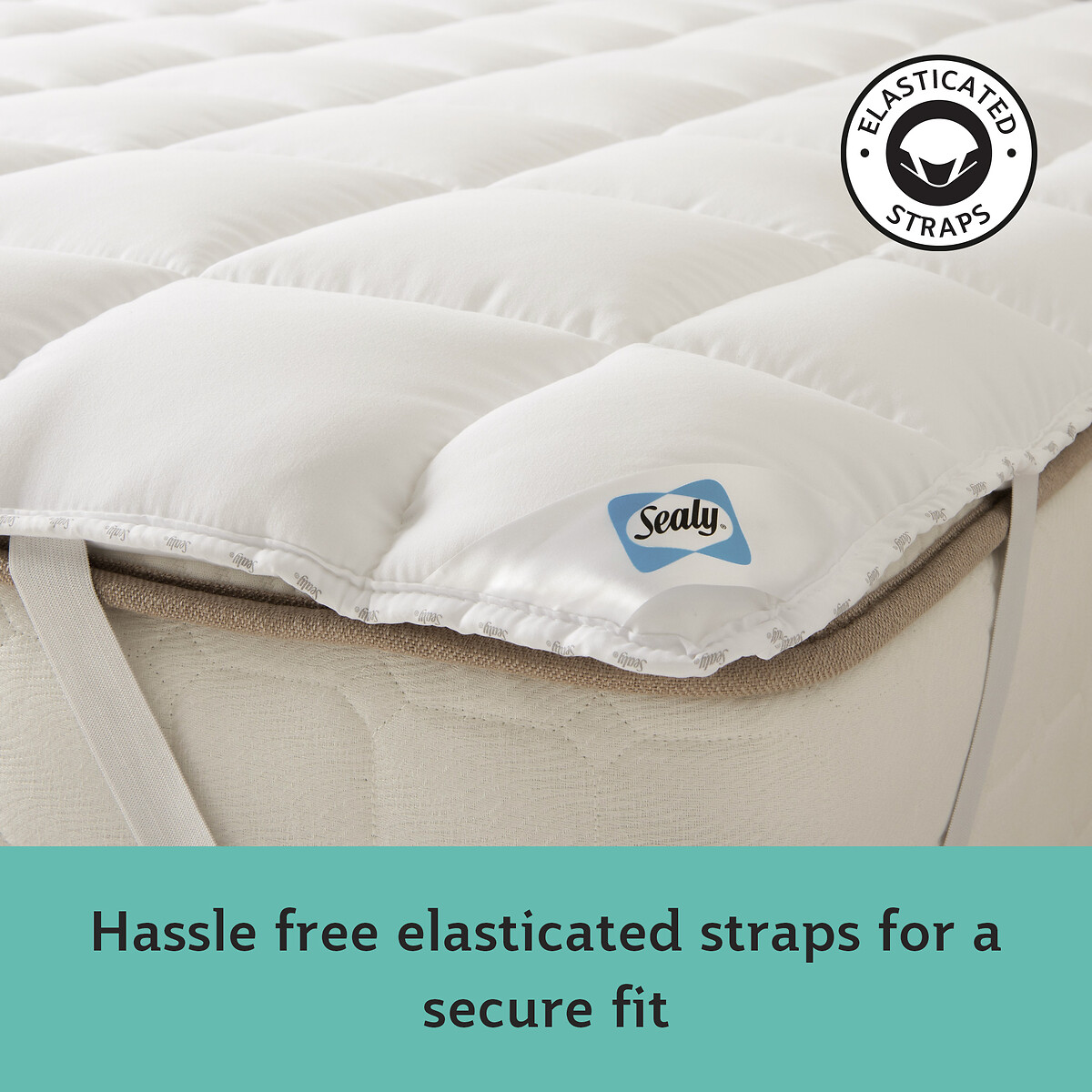 Anti Allergy Mattress Topper white, SEALY