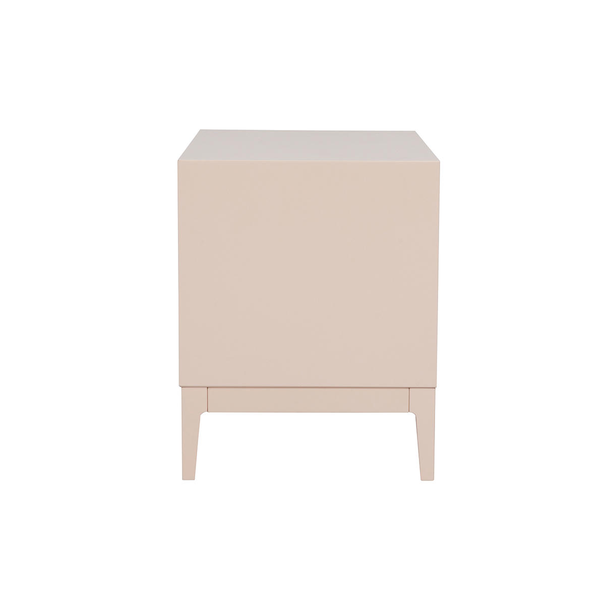 Tables de chevet rose et métal doré avec rangements (lot de 2) GIANA crème, MILIBOO