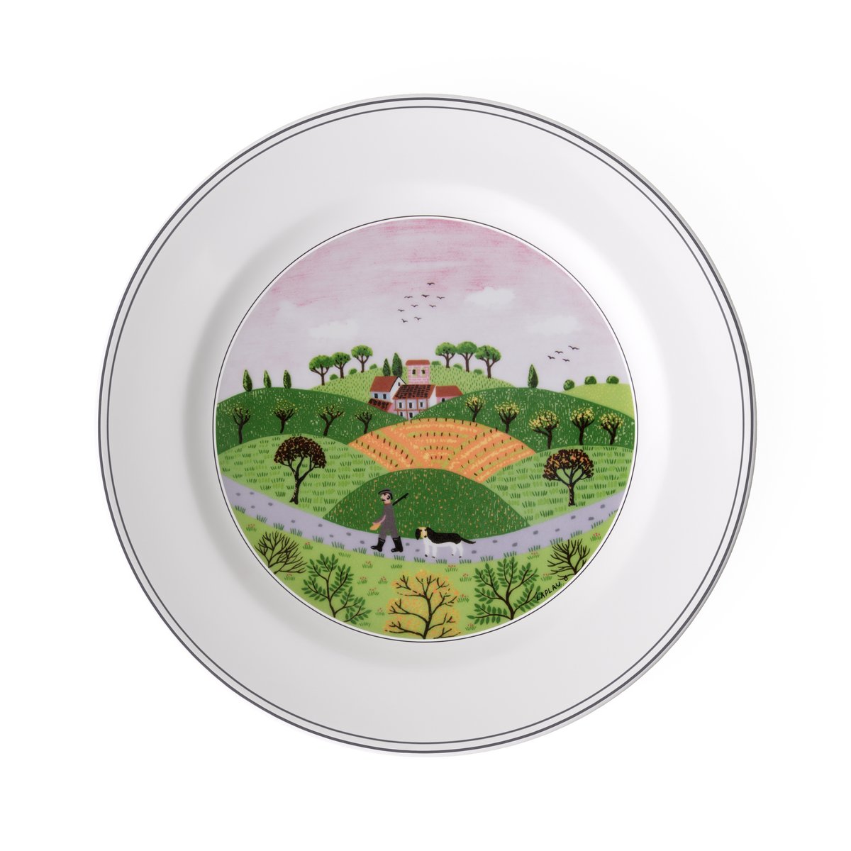 Assiette Plate, Chasseur DESIGN NAIF multicolore, VILLEROY & BOCH