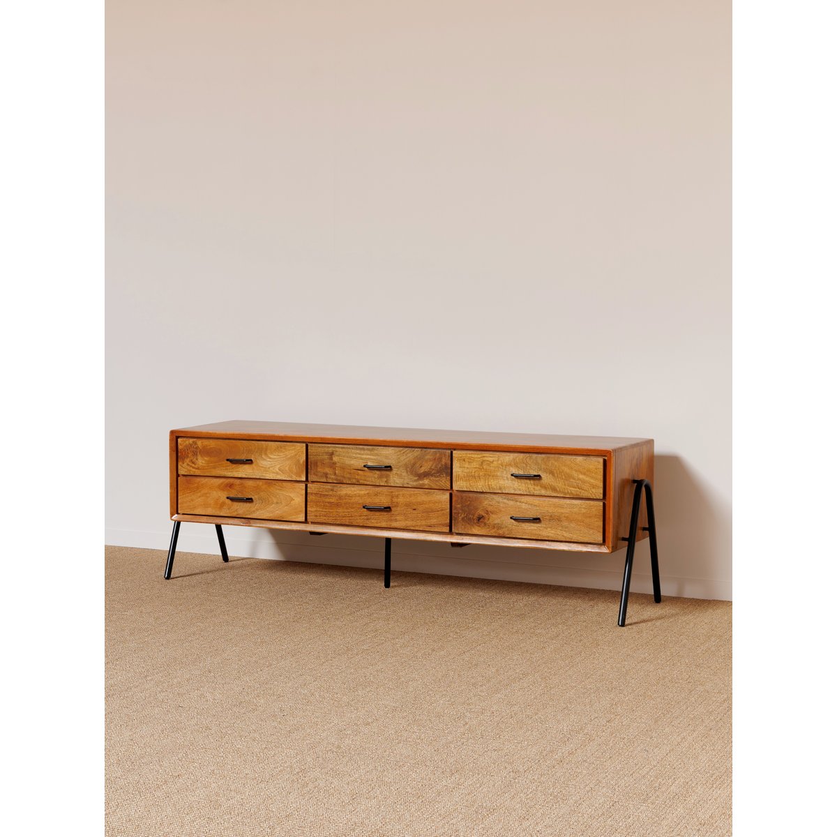 Buffet bas en bois foncé CHAPMAN bois fonce, CHEHOMA