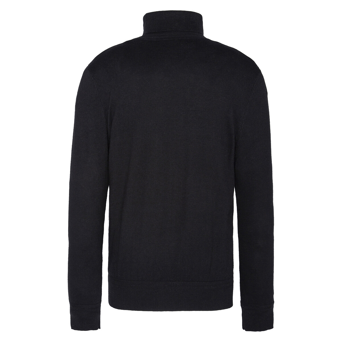 Cotton/Wool Turtleneck Jumper black, SCHOTT
