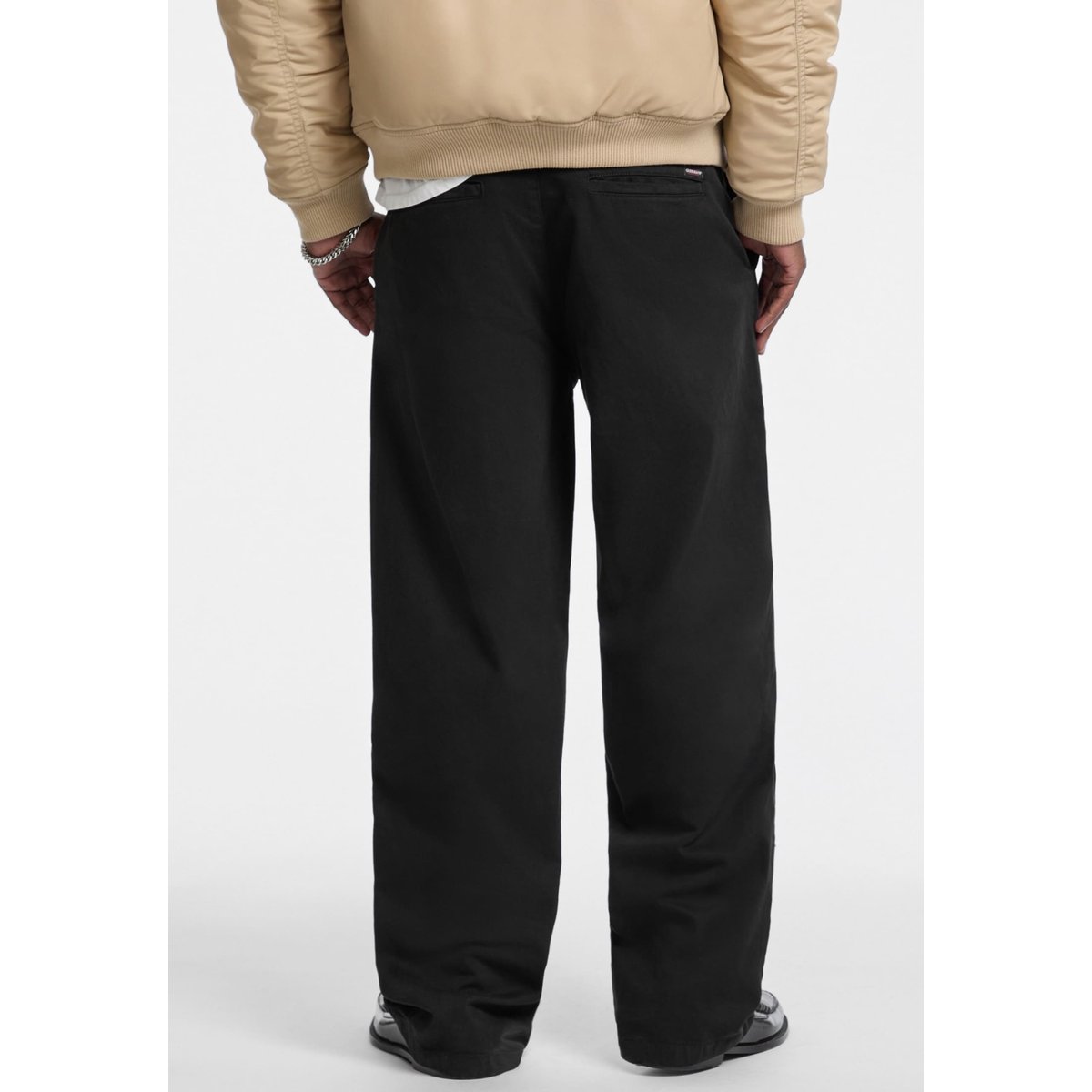 Pantalon Chino Jambe Large noir, GUESS JEANS