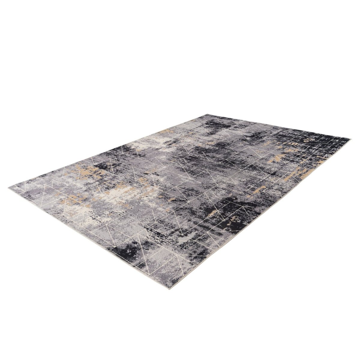 Tapis rectangulaire fait main, PIEMONT multicolore, RECOLLECTION