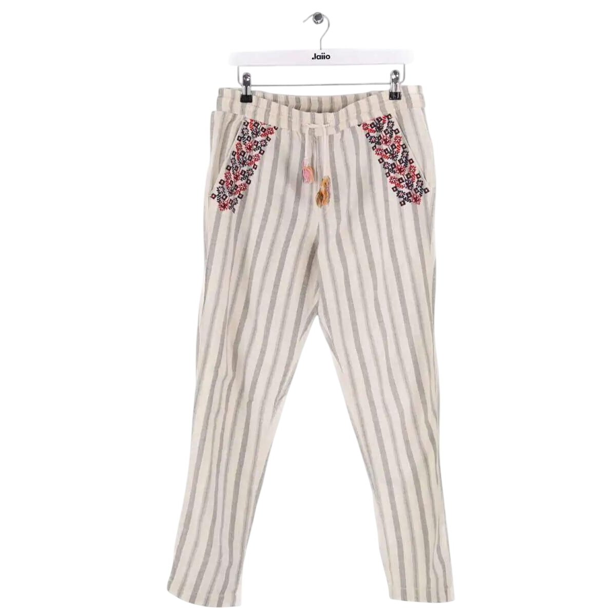 Pantalon droit - Très Bon État ecru, LEON & HARPER