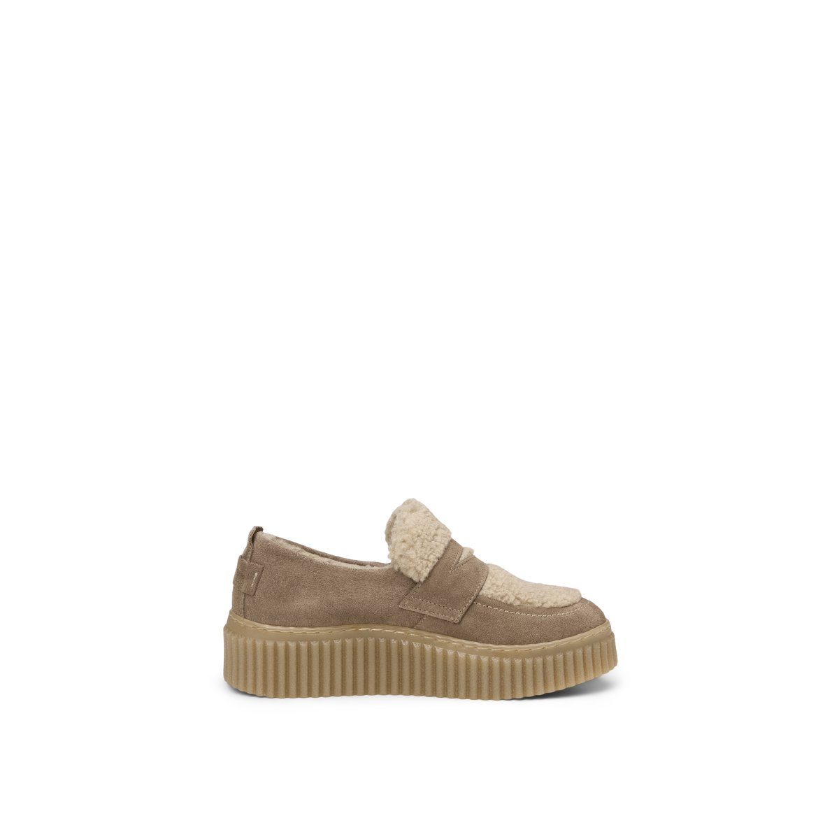Chaussures à plateforme modèle Bianca avec doublure pelucheuse beige, MARC O'POLO