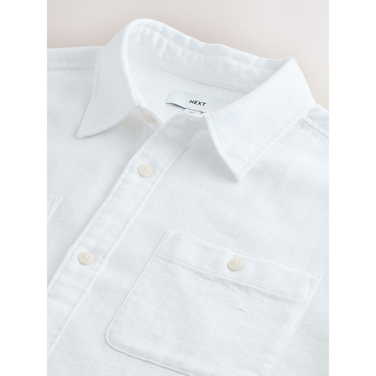Chemise texturée à manches courtes blanc, NEXT