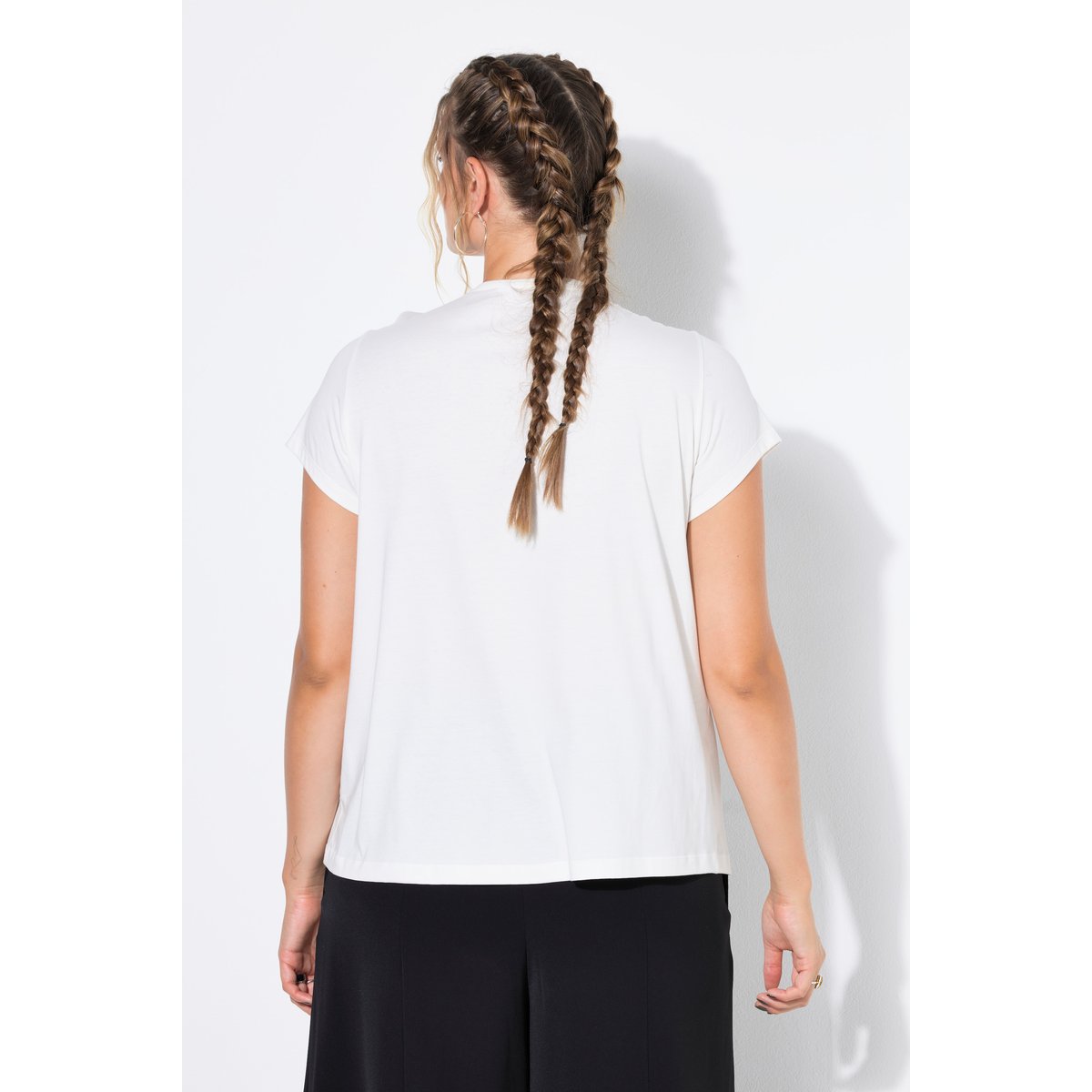 T-shirt coupe Slim Fit blanc cassé, STUDIO UNTOLD