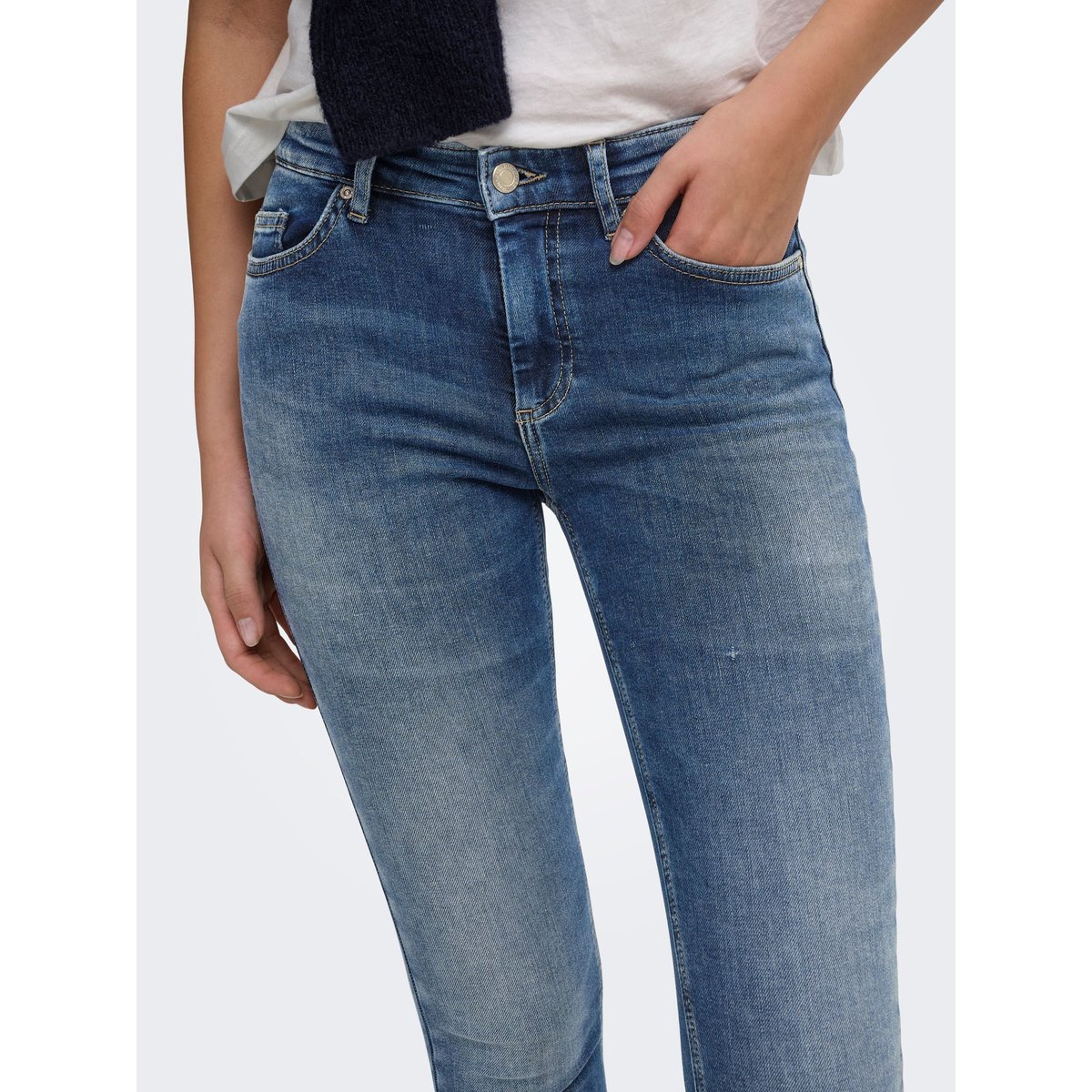 Jean Skinny dark blue denim, ONLY