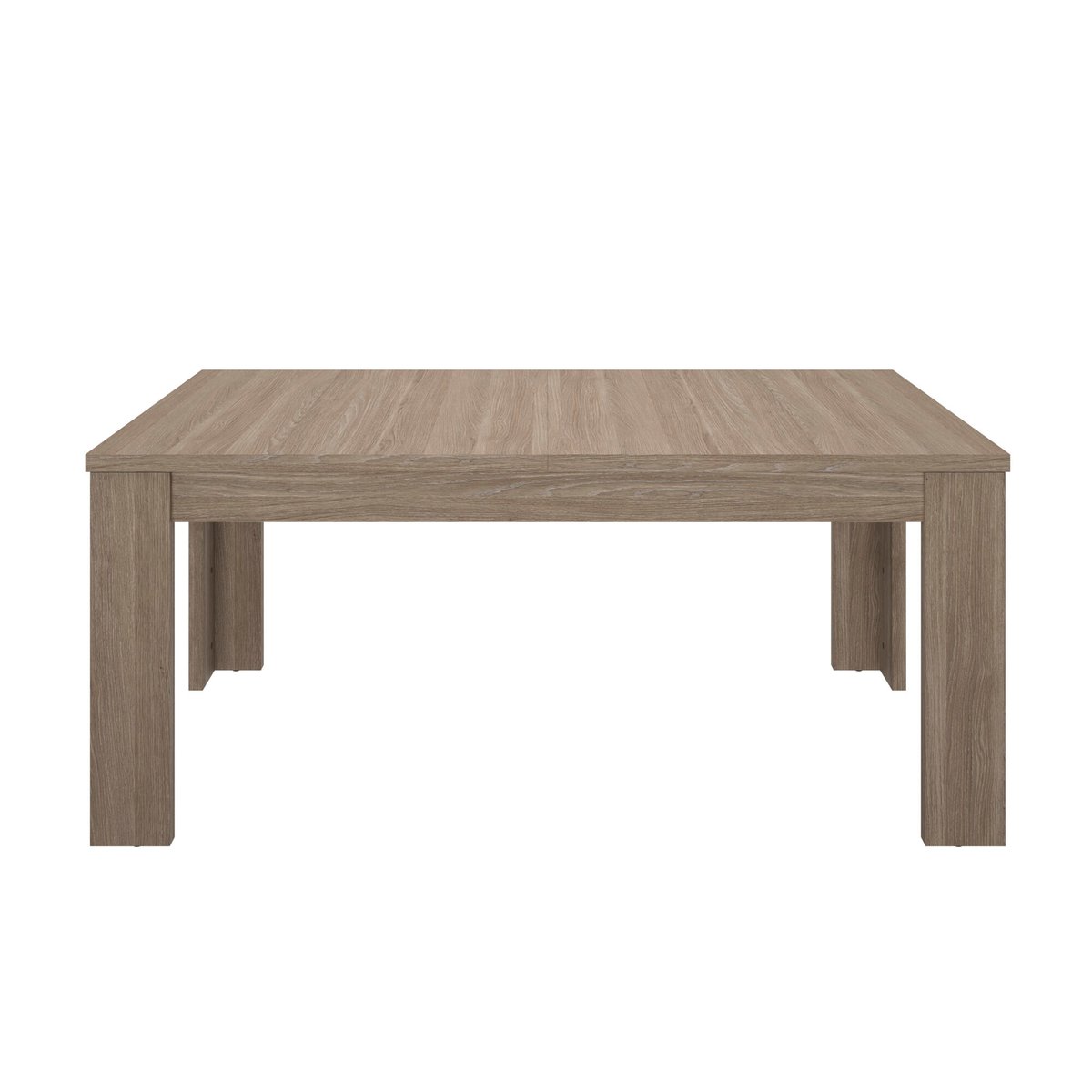 Table rectangle reed avec allonge beige, GAMI