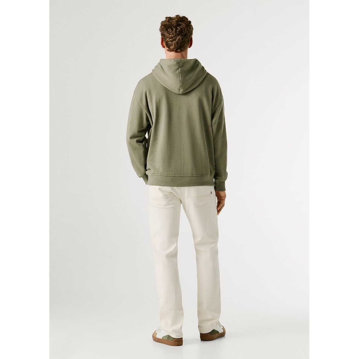 Sweat à capuche GEO CREW vert sauge, PEPE JEANS