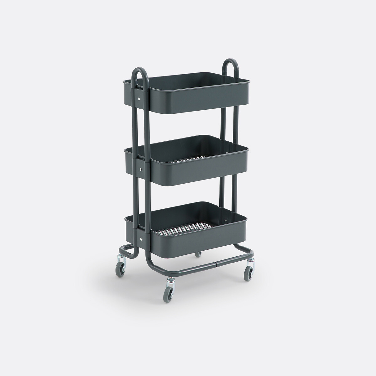 Stalen dressoir met wieltjes, Lirya grijs, SO'HOME