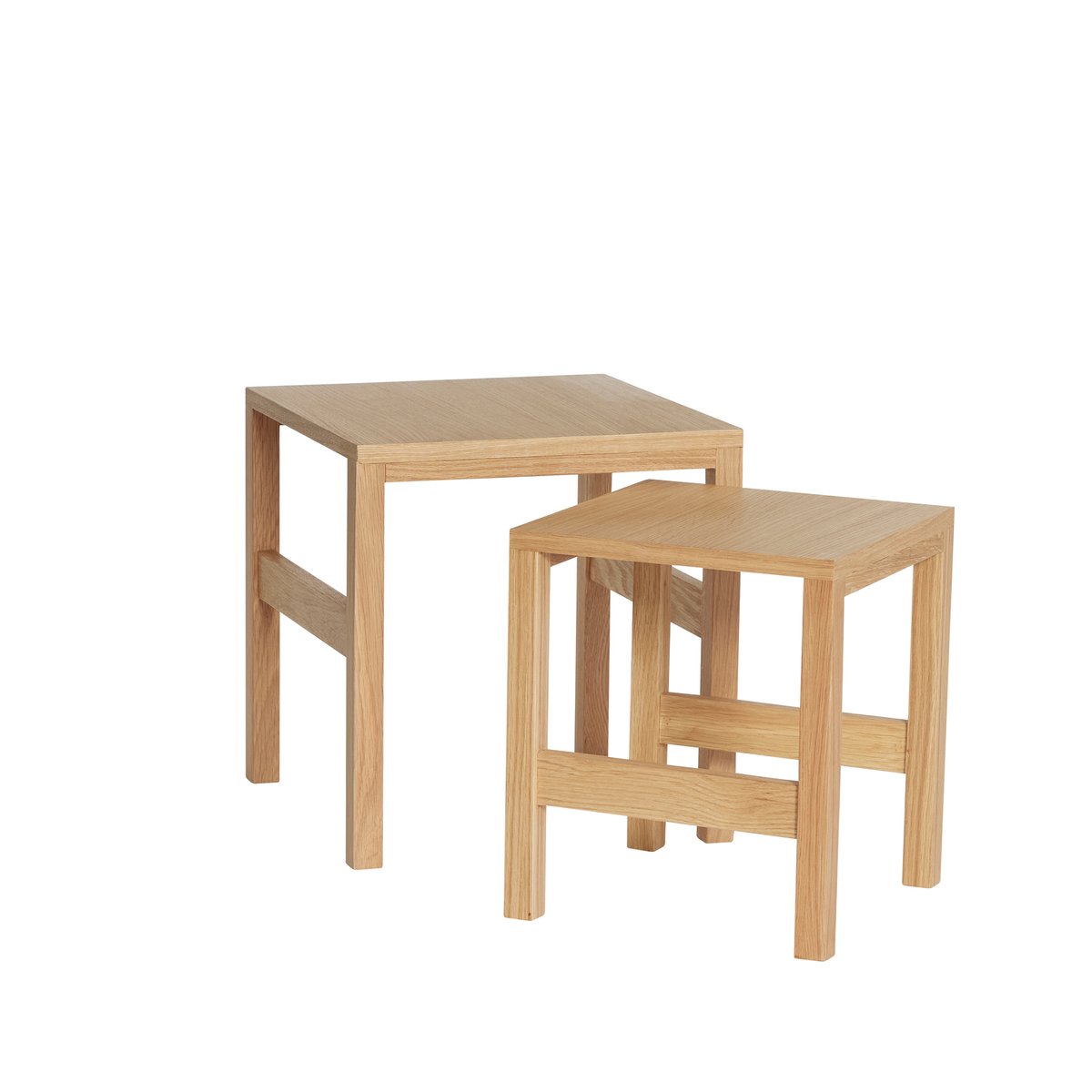 Table d'appoint en placage de chêne PUZZLE naturel, HUBSCH