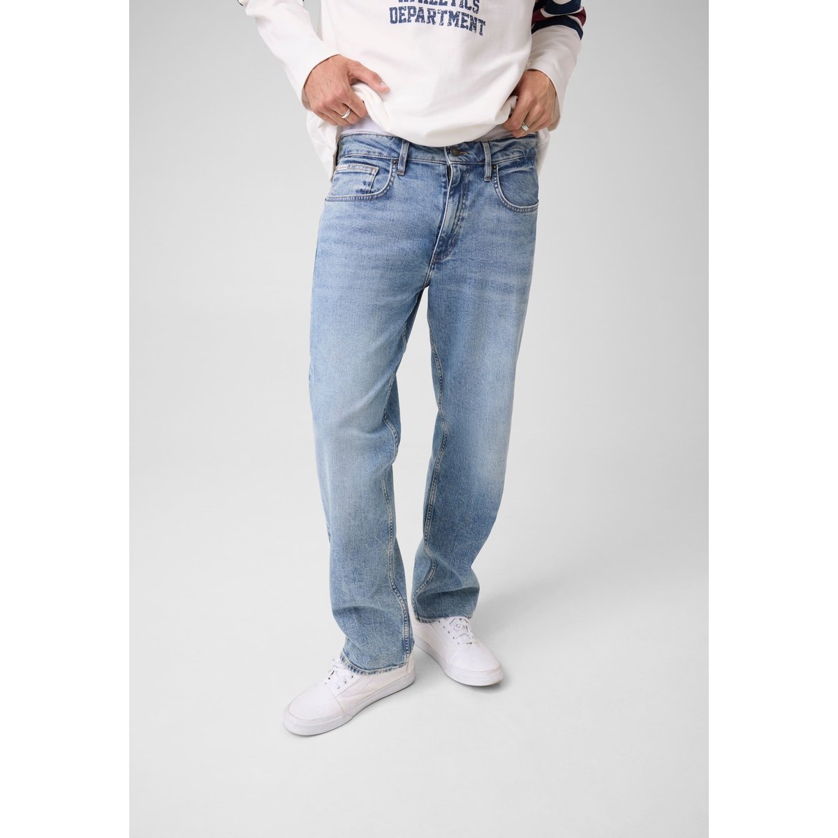 G16 Straight Jean Jambe bleu clair, GUESS JEANS