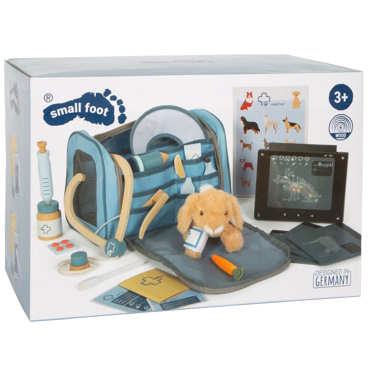 Sac de vétérinaire avec lapin bleu, SMALL FOOT COMPANY