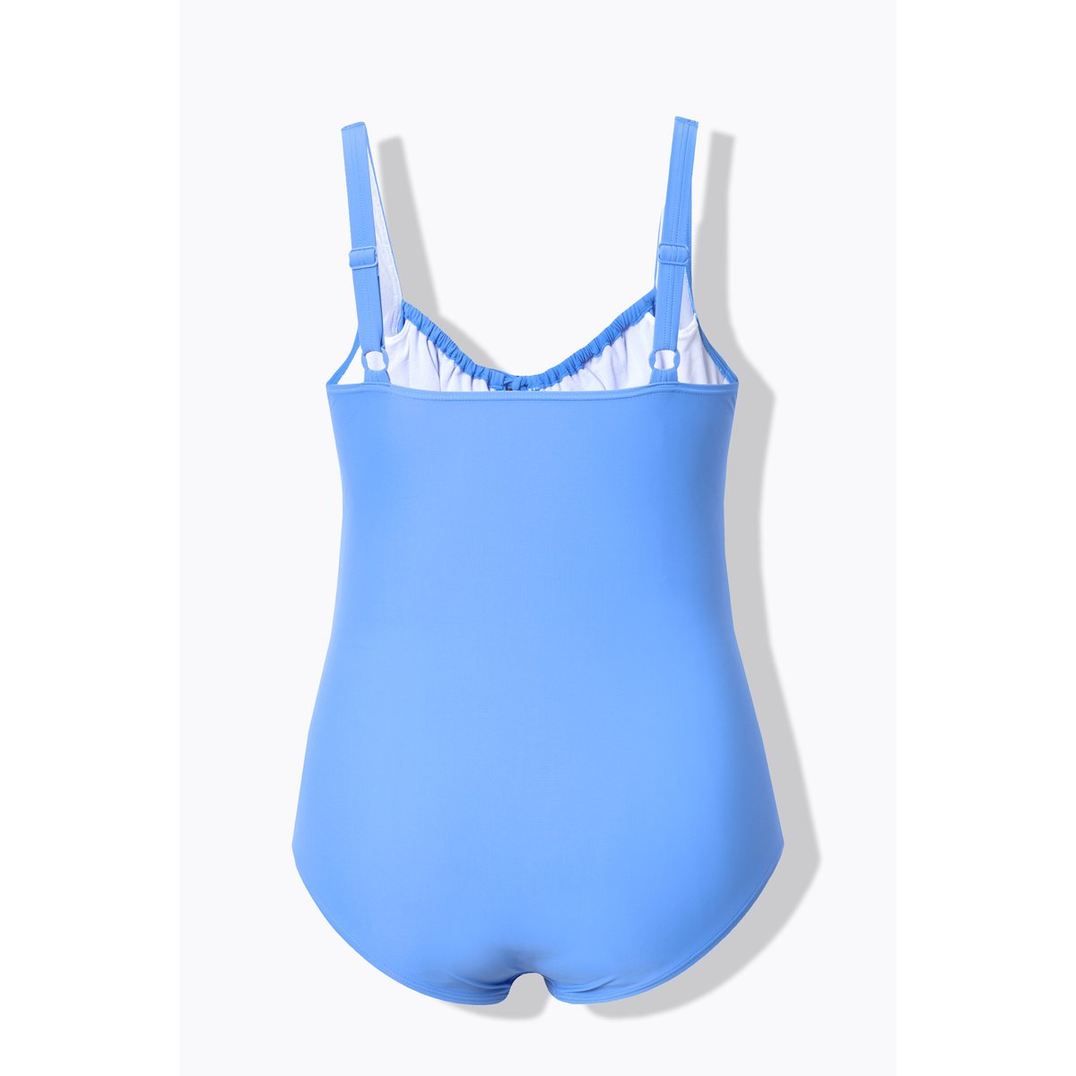 Maillot de bain à fronces. Avec armatures bleu acier, ULLA POPKEN