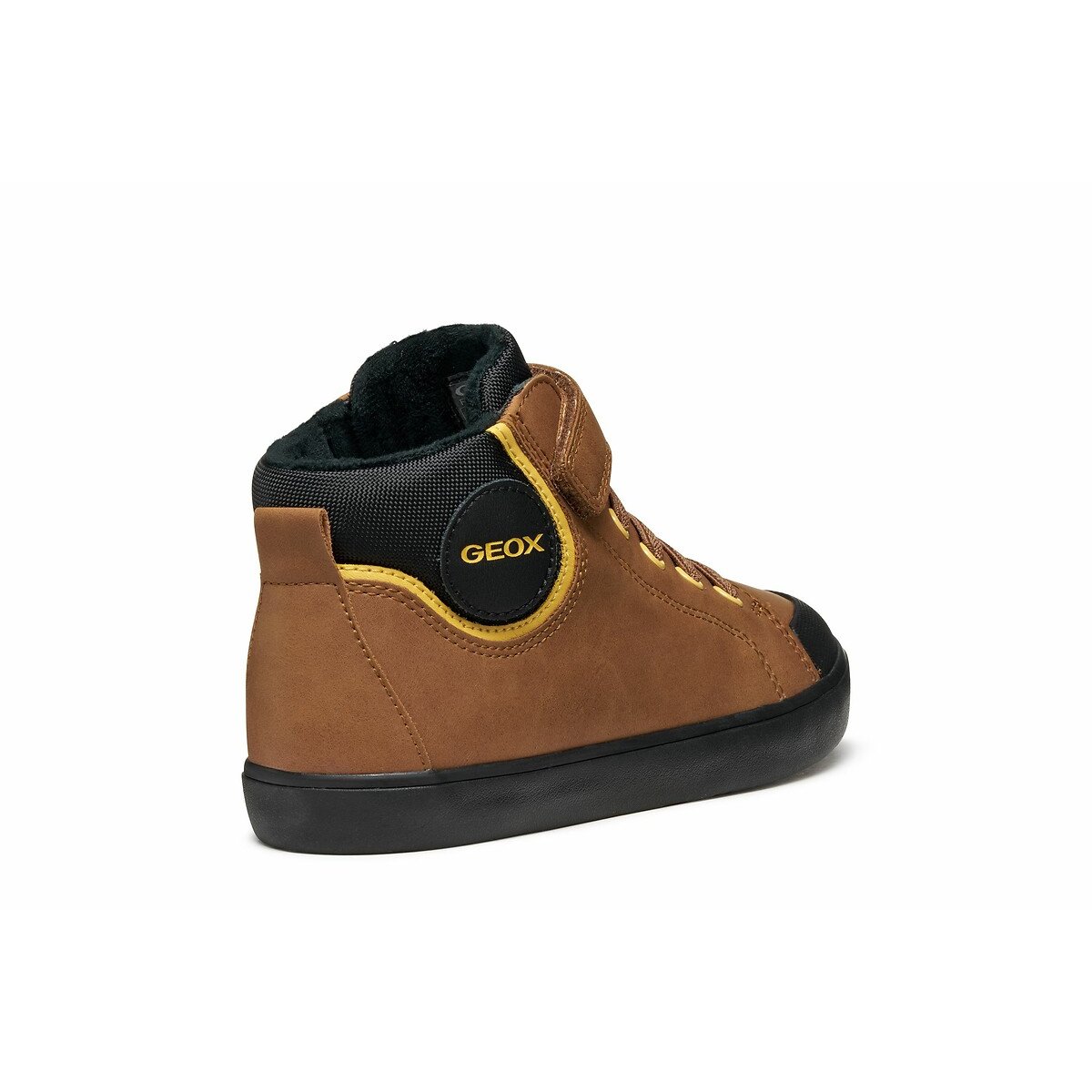 Baskets montantes respirantes Gisli marron, GEOX