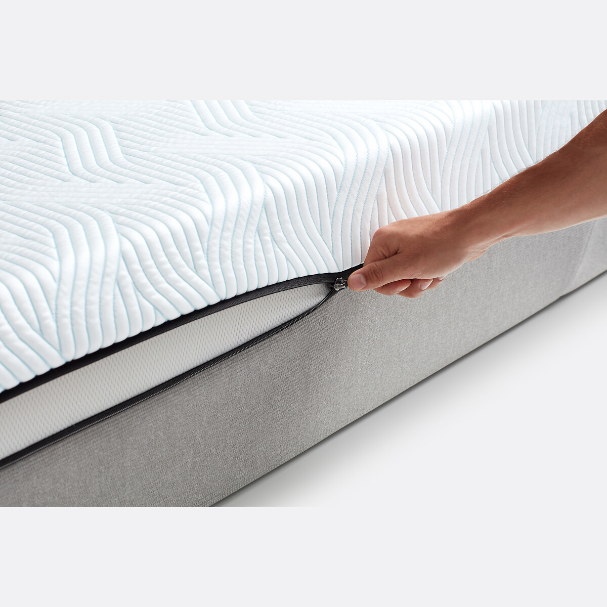 Matelas TEMPUR Pro® SmartCool™ Medium Firm blanc/gris clair, TEMPUR