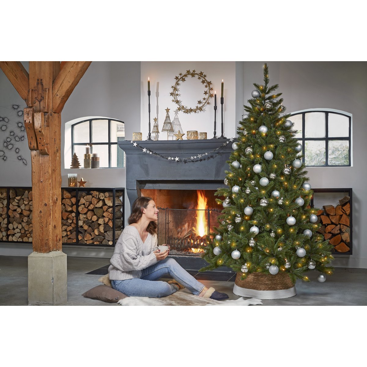 Sapin de Noël H260 cm BRISTLECONE vert, TRIUMPH TREE